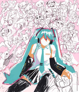 16th anniv miku art